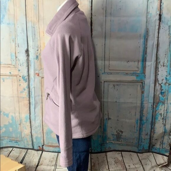 Isis Womans M Lilac Light Purple Full Zip Jacket Polyester CA 19789 - Picture 5 of 8
